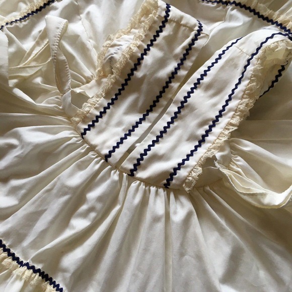 Vintage Mini World Toddler Dress Pinafore Ruffles Lace Full Circle Pageant 3T - Picture 4 of 7